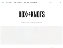 Tablet Screenshot of boxofknots.com
